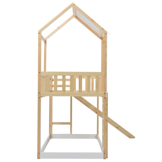 Gotagee Kinderbett Etagenbett mit Rutsche Hausbett modern Kinderbett 90x200 günstig online kaufen