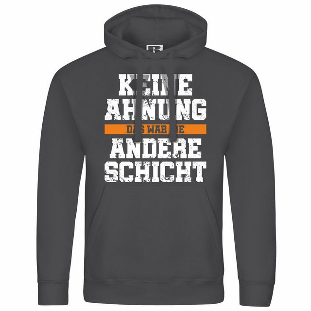 deinshirt Kapuzenpullover Herren Kapuzenpullover KEINE AHNUNG das war die a günstig online kaufen