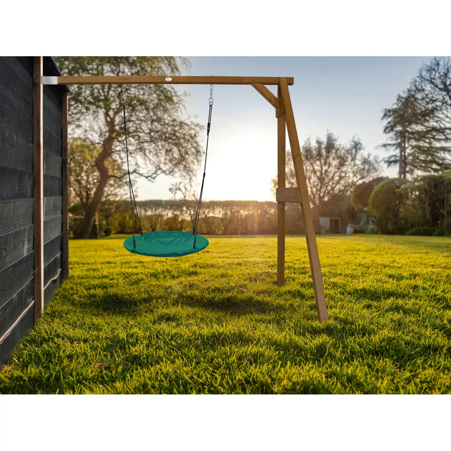 AXI Nest Anbauschaukel Summer Braun 160x244x207 cm günstig online kaufen
