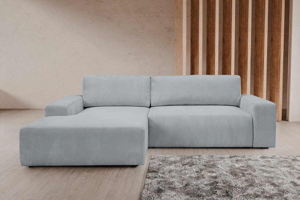 WERK2 Ecksofa "Hugo-L L-Form", Design Ecksofa in Cord mit Schlaffunktion & günstig online kaufen