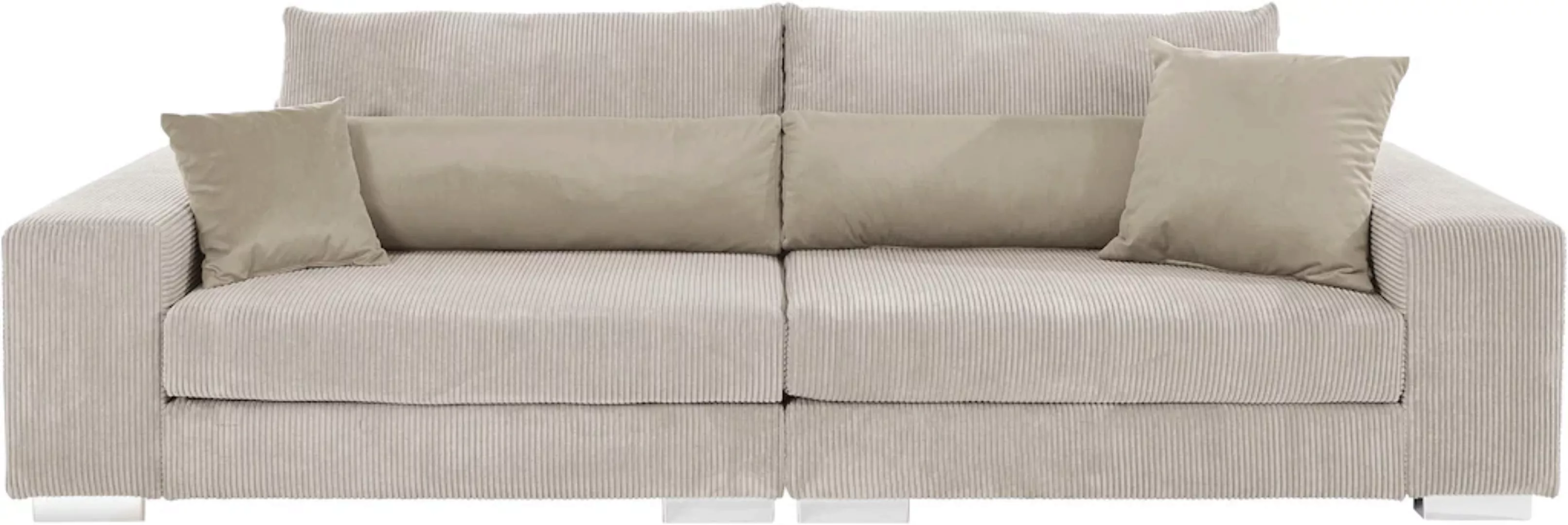 Home affaire Big-Sofa "Vasco", Breite 277 cm, inkl. 6-teiliges Kissenset, i günstig online kaufen