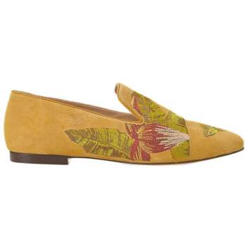 Mangará  Damenschuhe Mangará Wildleder Damen Loafers - Handgemachte Sticker günstig online kaufen