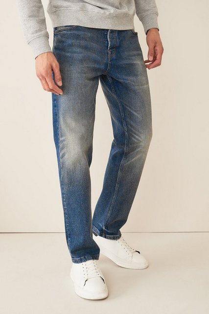 Next Straight-Jeans Premium-Jeans aus schwerem Stoff im Straight Fit (1-tlg günstig online kaufen