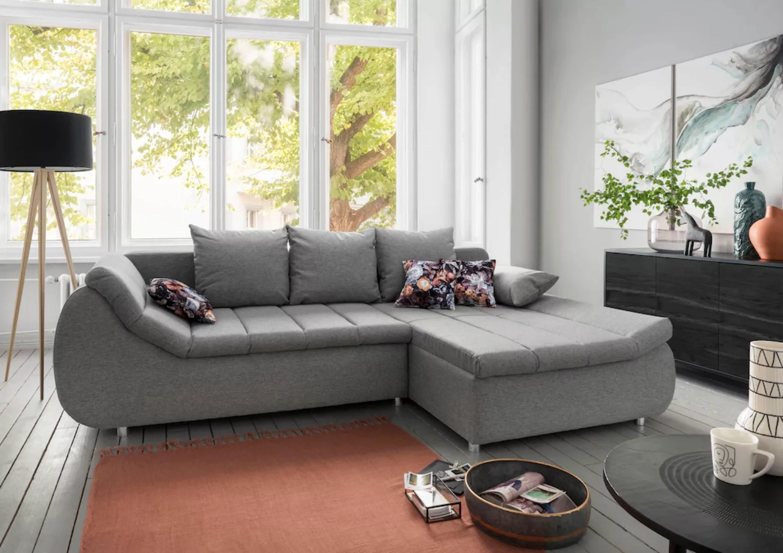 INOSIGN Ecksofa "Imola L-Form", auch mit Bettfunktion günstig online kaufen