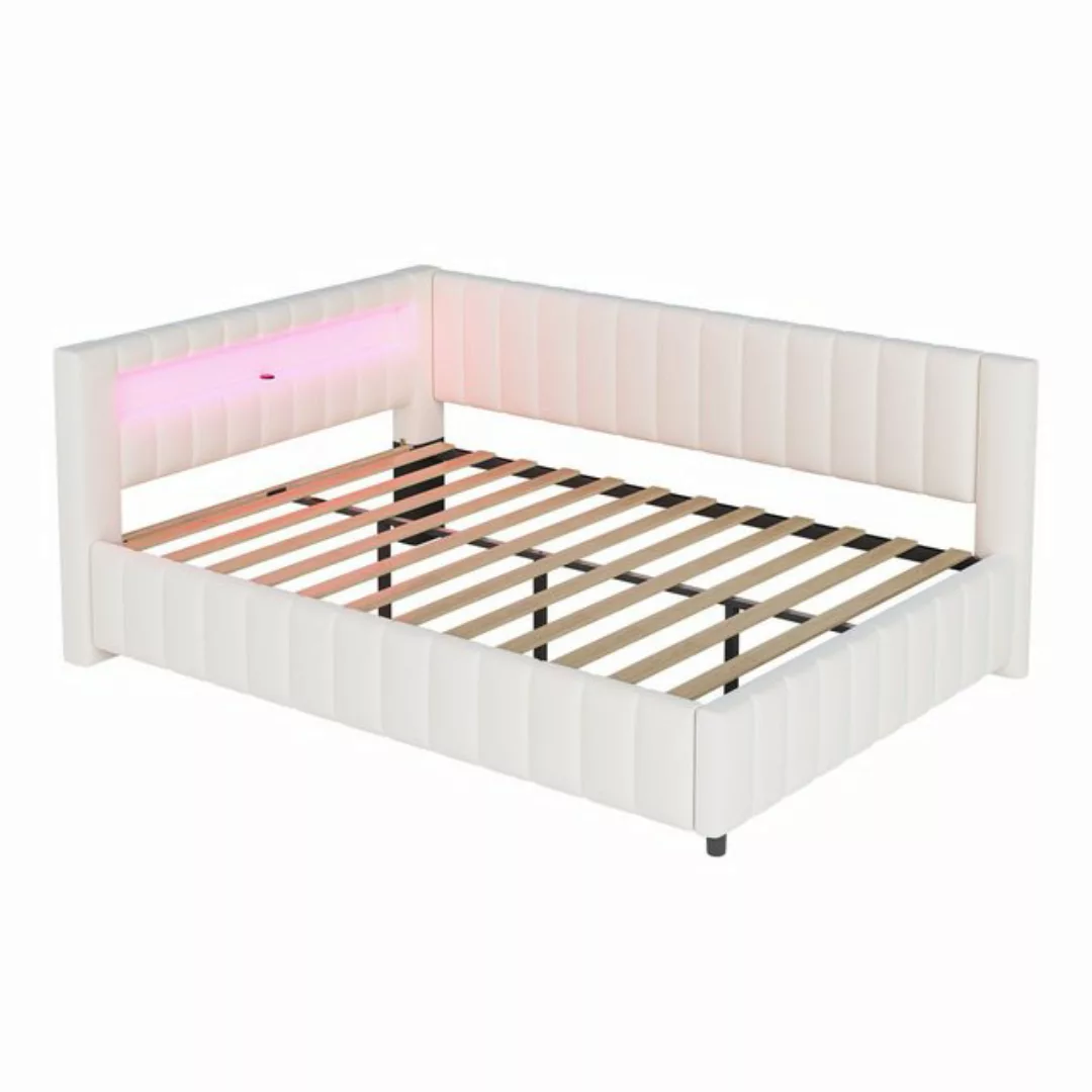 REDOM Schlafsofa Polsterbett Doppelbett Daybett Tagesbett 140x200 cm, aus S günstig online kaufen