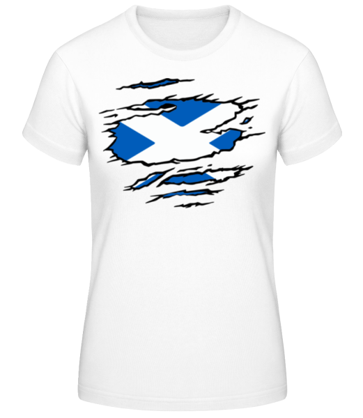 Zerrissene Flagge Schottland · Frauen Basic T-Shirt günstig online kaufen