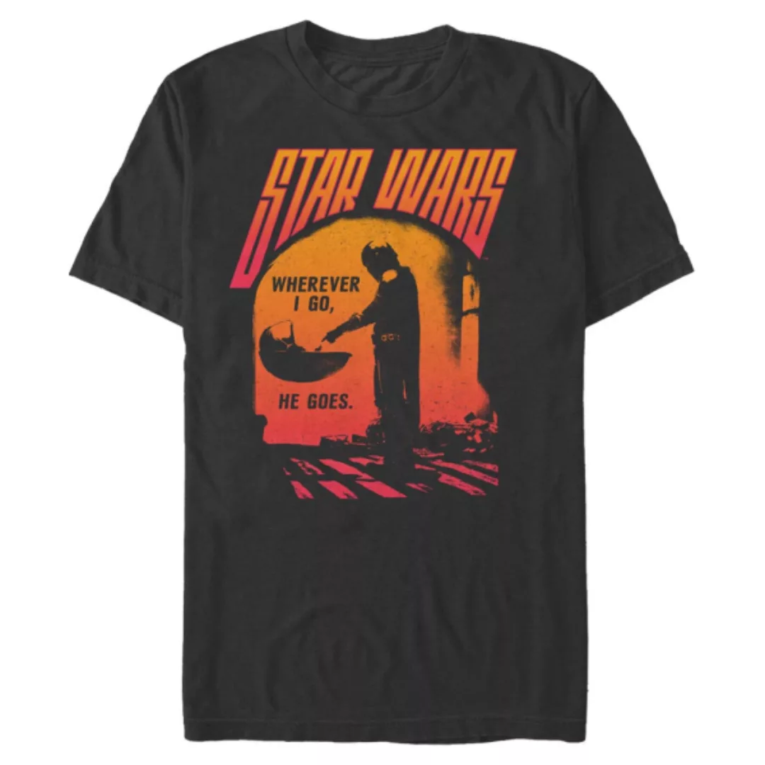 Star Wars - The Mandalorian - Mandalorian He Goes - Männer T-Shirt günstig online kaufen