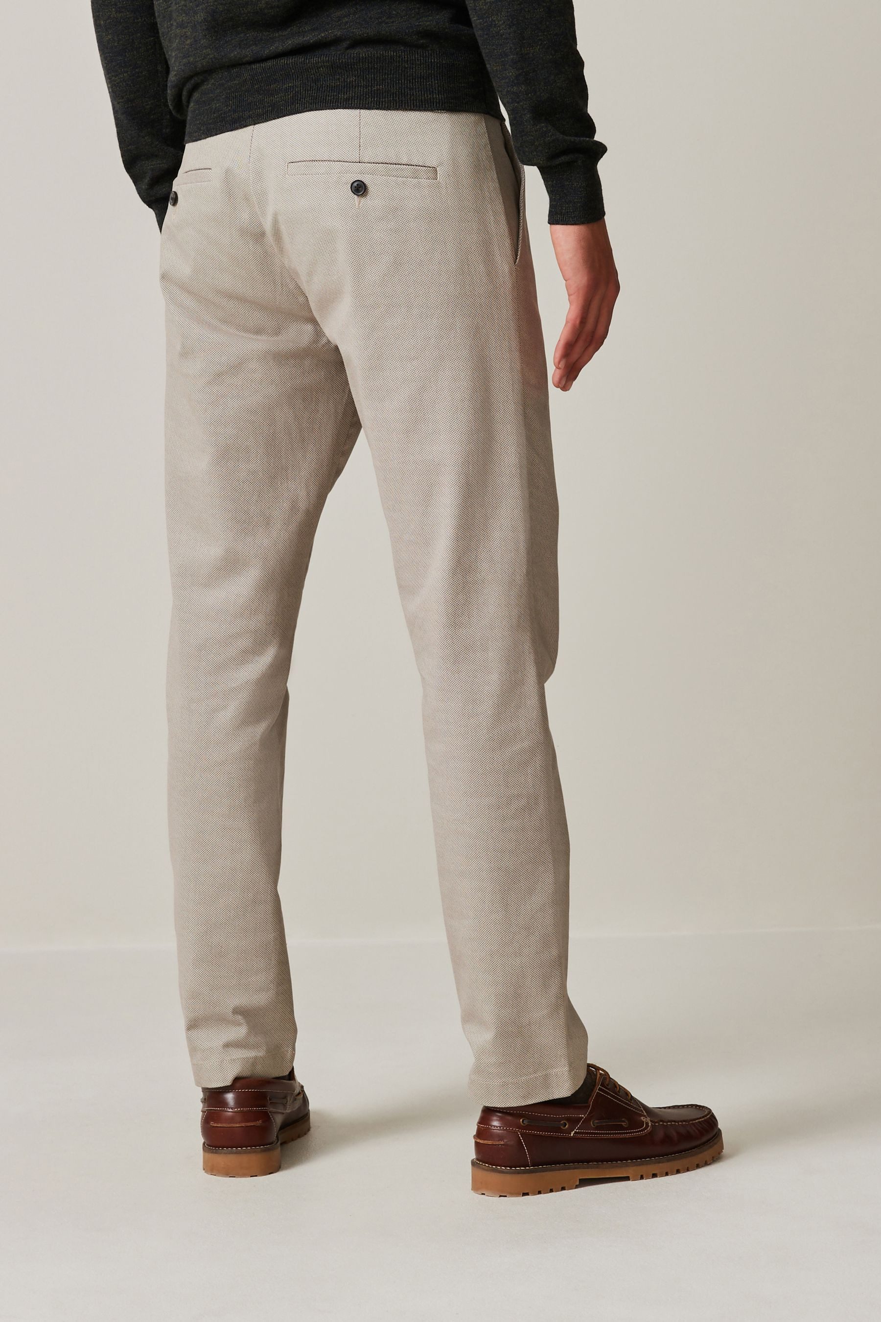 Next Chinohose Gemusterte weiche Chinohose mit günstig online kaufen