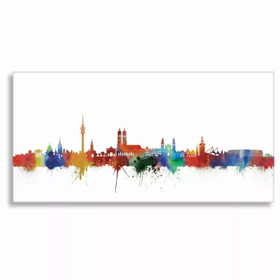 Skyline Von München - Light - Wandbild - Kunstdruck günstig online kaufen
