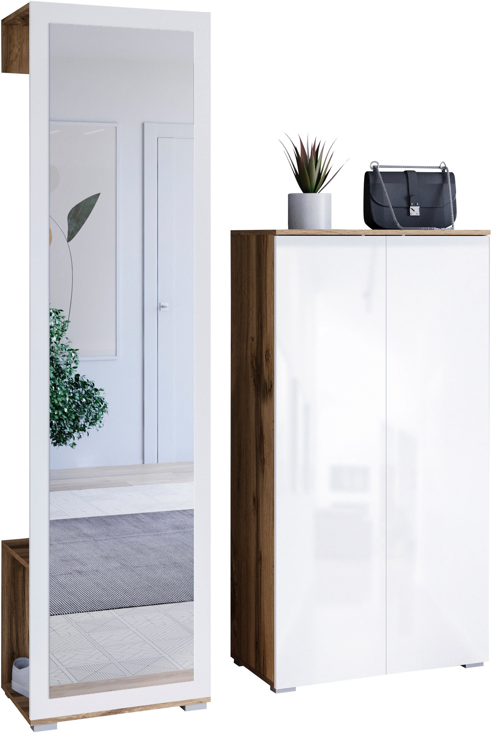INOSIGN Garderoben-Set "PARIS/ TOKYO", (Komplett-Set, 2 St.), Garderoben-Se günstig online kaufen