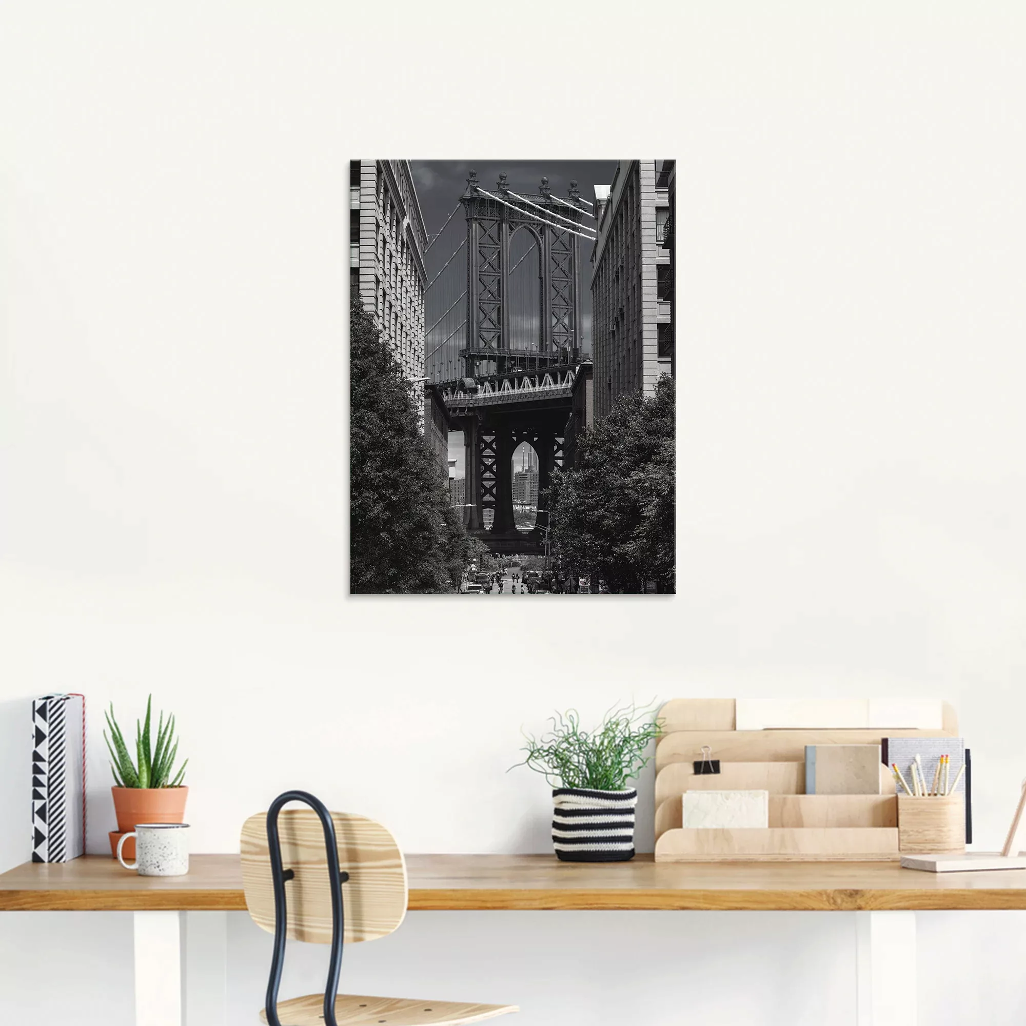 Artland Glasbild "New York Manhattan Bridge", Amerika, (1 St.) günstig online kaufen