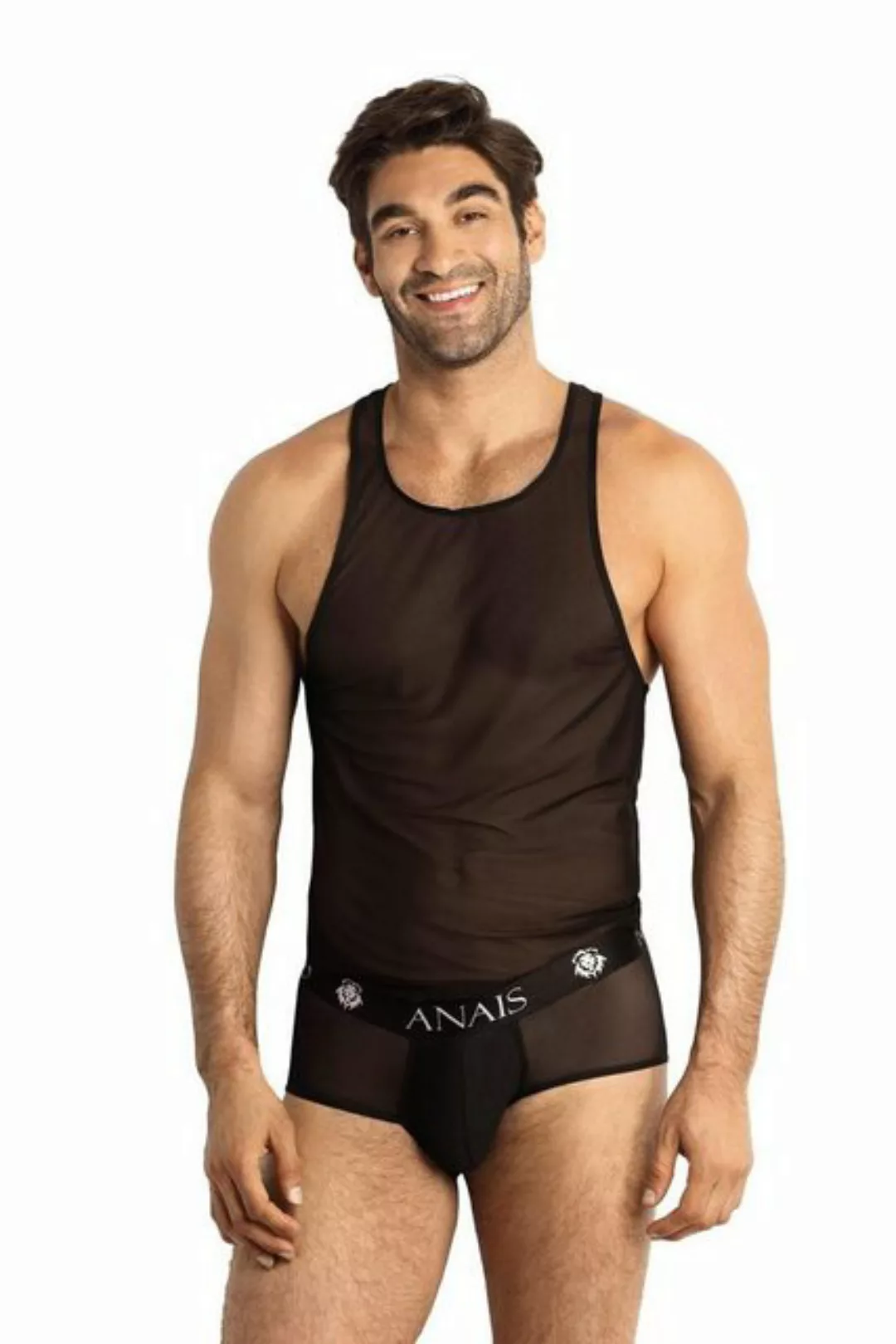 Anais for Men Shirttop Anais for Men - Herren Tank Top 053478 schwarz - (2X günstig online kaufen