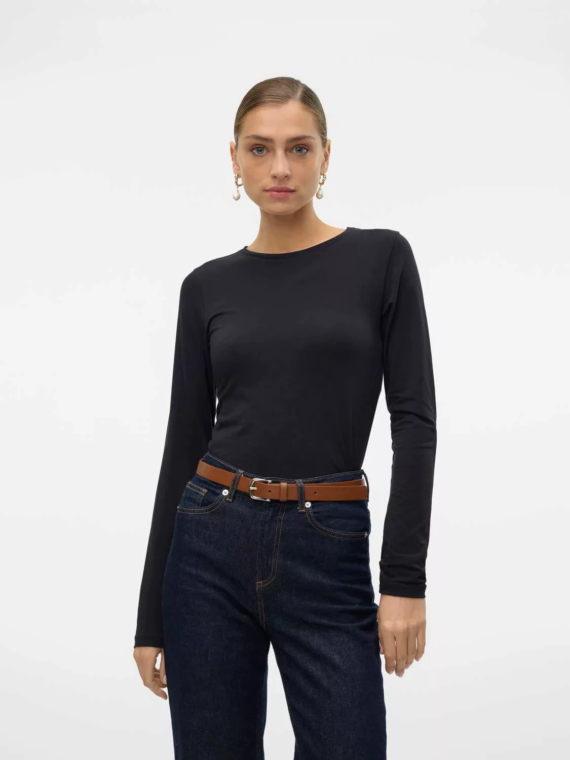 Vero Moda Langarmshirt VMLULU LS O-NECK TOP JRS GA NOOS günstig online kaufen