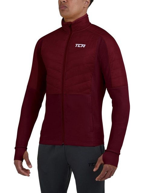 TCA Trainingspullover TCA Herren Excel Runner Laufjacke - Cabernet, M (1-tl günstig online kaufen