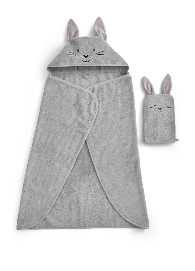 Christy Handtuch Set »Christy Baby Hase«, Set, 2 tlg., Walkfrottier, 1 Kapu günstig online kaufen