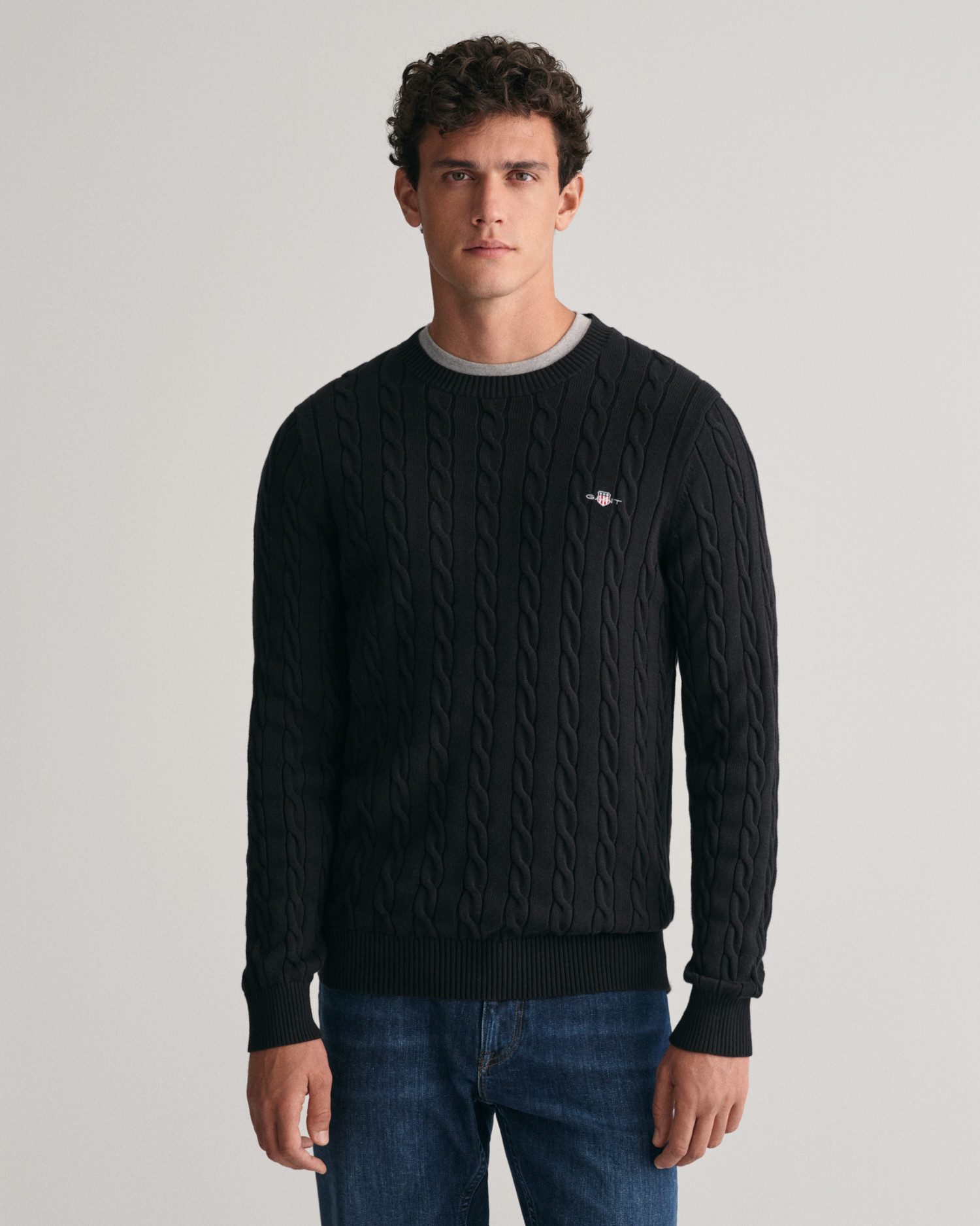 Rundhals-Pullover GANT blau günstig online kaufen