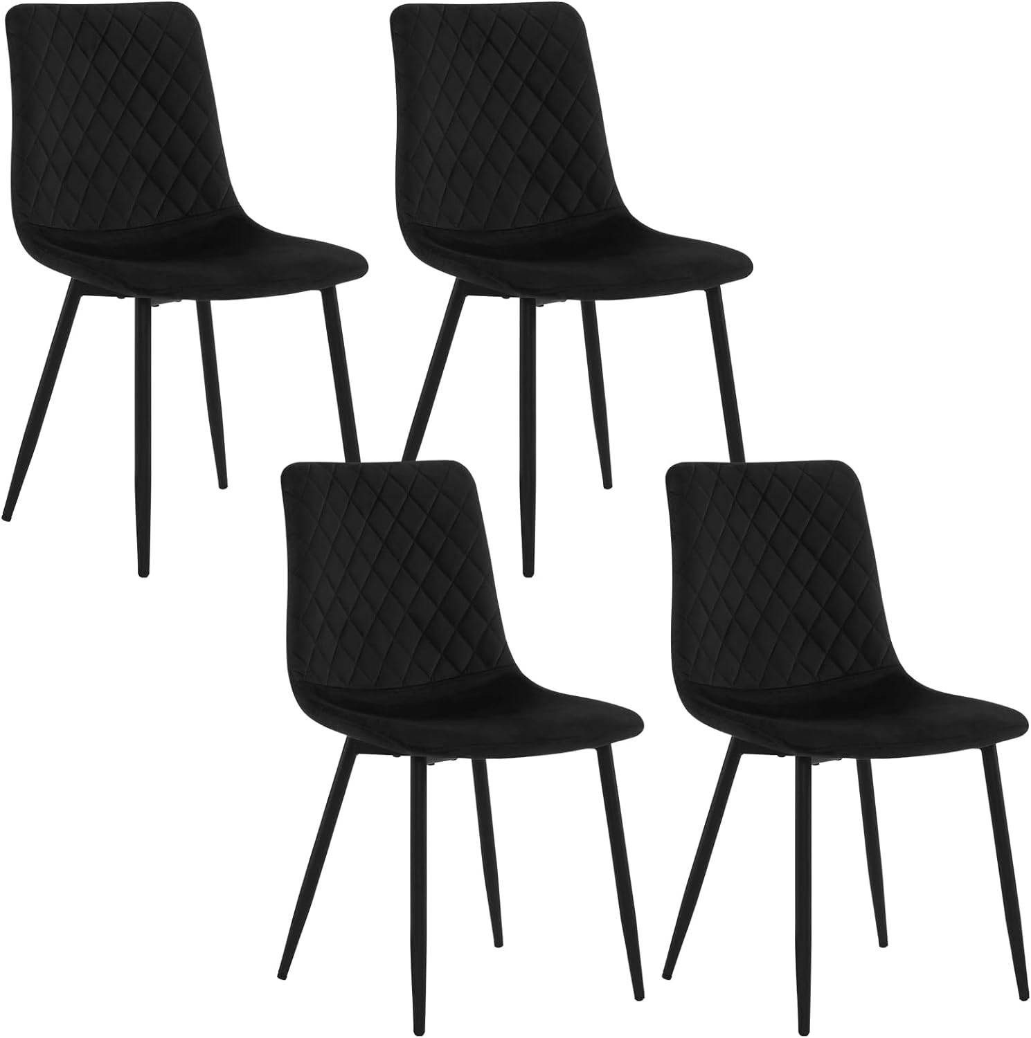 EUGAD Esszimmerstuhl (4 St), Schminkstuhl Polsterstuhl günstig online kaufen
