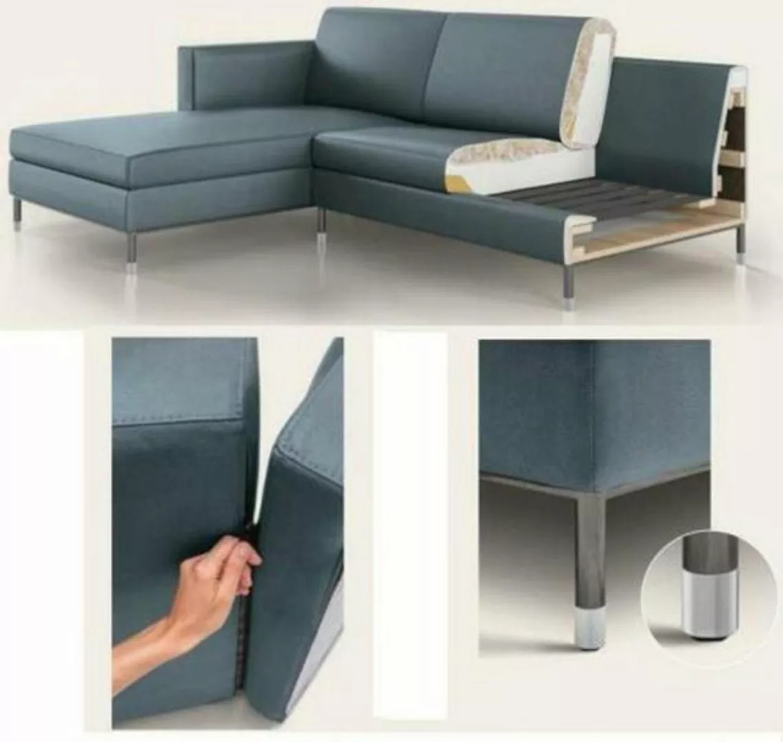 Xlmoebel Ecksofa Leder-Sofa Wohnlandschaft Eckcouch XXL Polster Sitzgruppe, günstig online kaufen