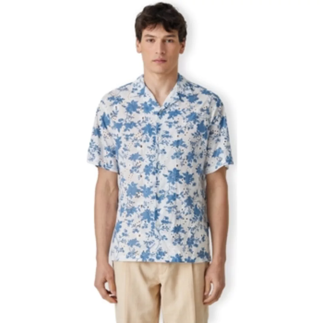 Portuguese Flannel  Hemdbluse Minho Shirt - White/Blue günstig online kaufen