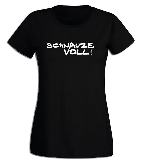 G-graphics T-Shirt Damen T-Shirt - Schnauze voll! mit trendigem Frontprint, günstig online kaufen