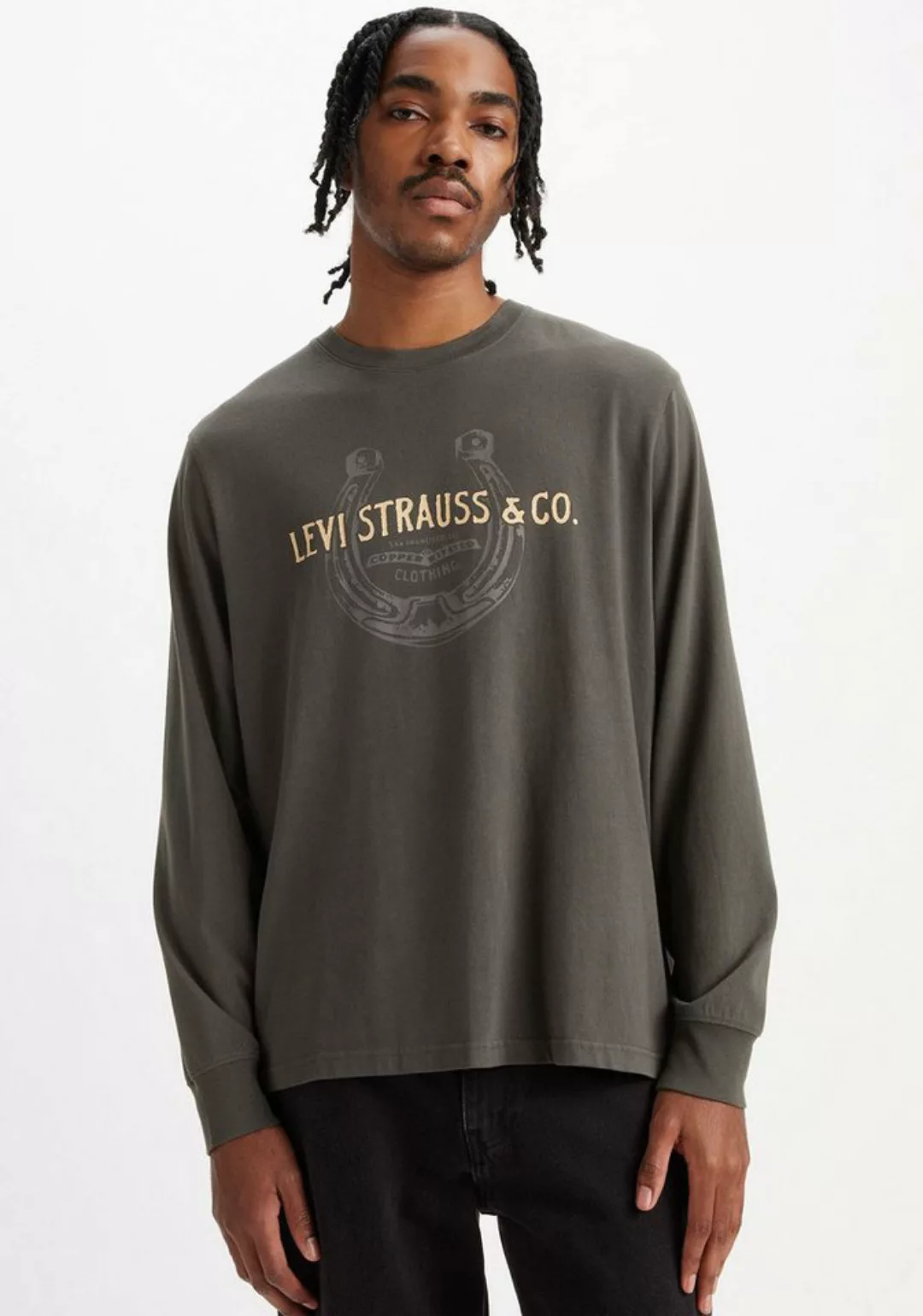 Levi's® Langarmshirt RELAXED LS GRAPHIC TEE mit Logo Druck günstig online kaufen