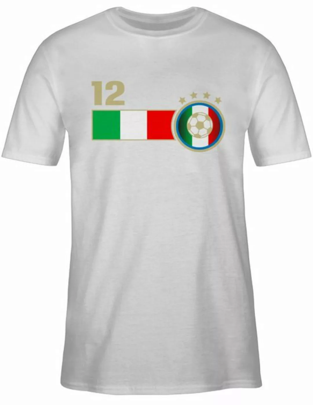 Shirtracer T-Shirt 12. Mann Italien Mannschaft 2024 Fussball EM Fanartikel günstig online kaufen