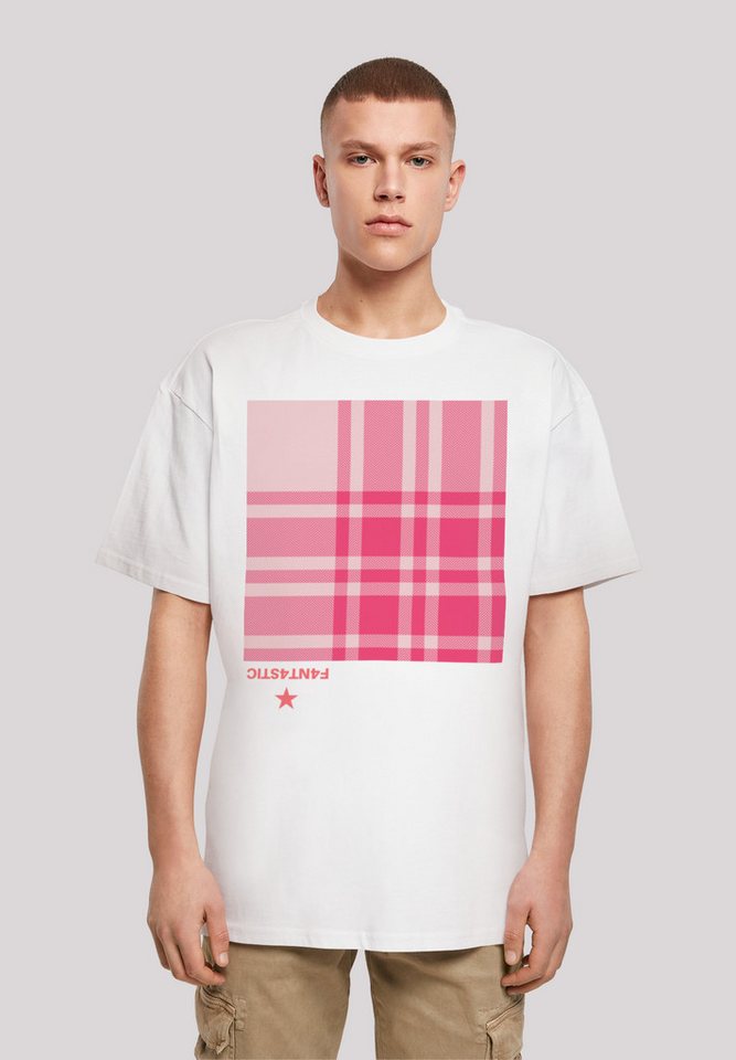 F4NT4STIC T-Shirt Karo Pink Print günstig online kaufen