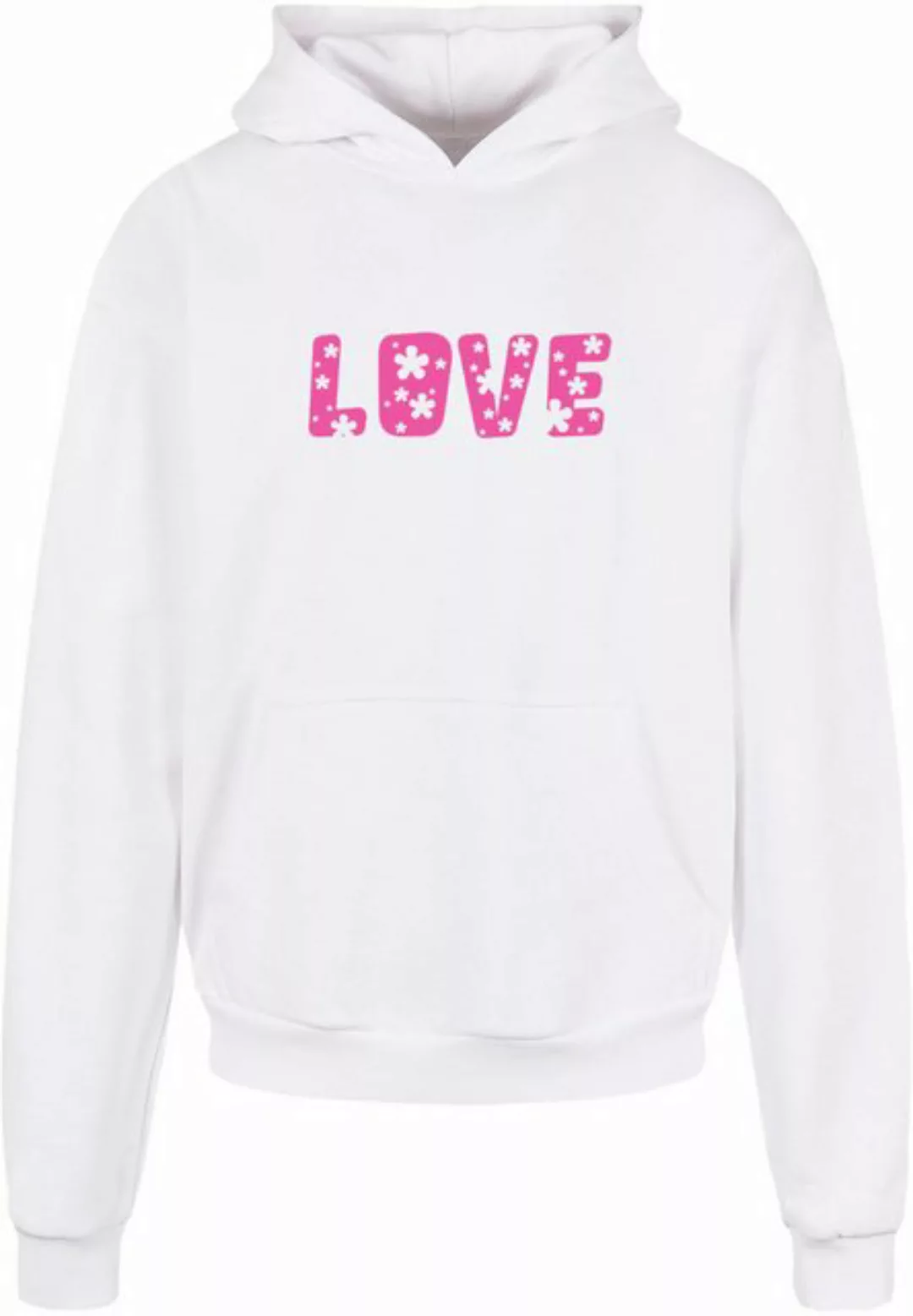 Merchcode Kapuzensweatshirt Merchcode Herren Valentines Day - Flowers Love günstig online kaufen