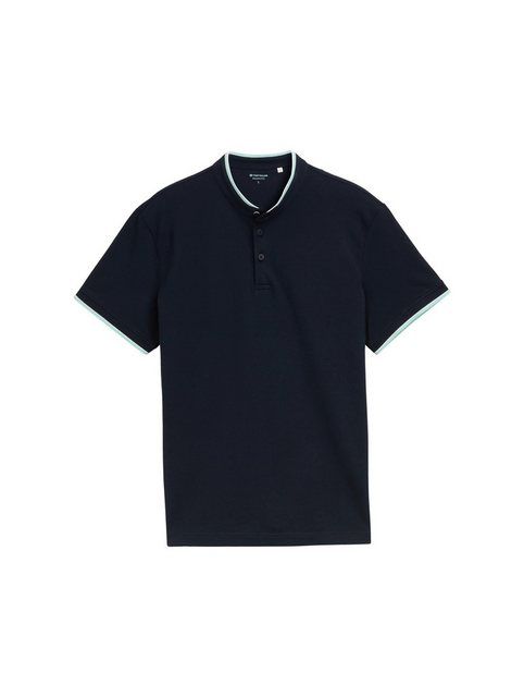 TOM TAILOR Poloshirt Piqué Poloshirt mit Stehkragen günstig online kaufen