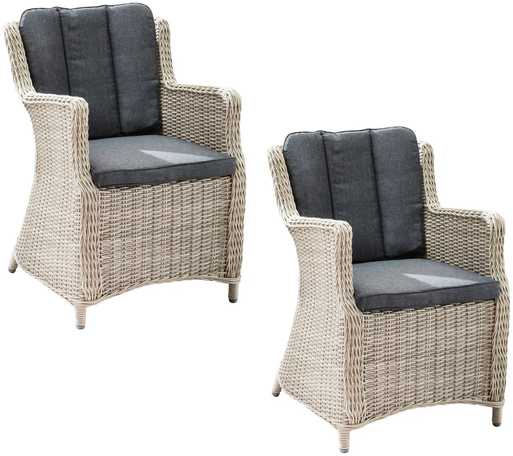 Destiny Gartensessel "LUNA", (Set, 2 St.), Aluminium, Polyrattan, inkl. Auf günstig online kaufen