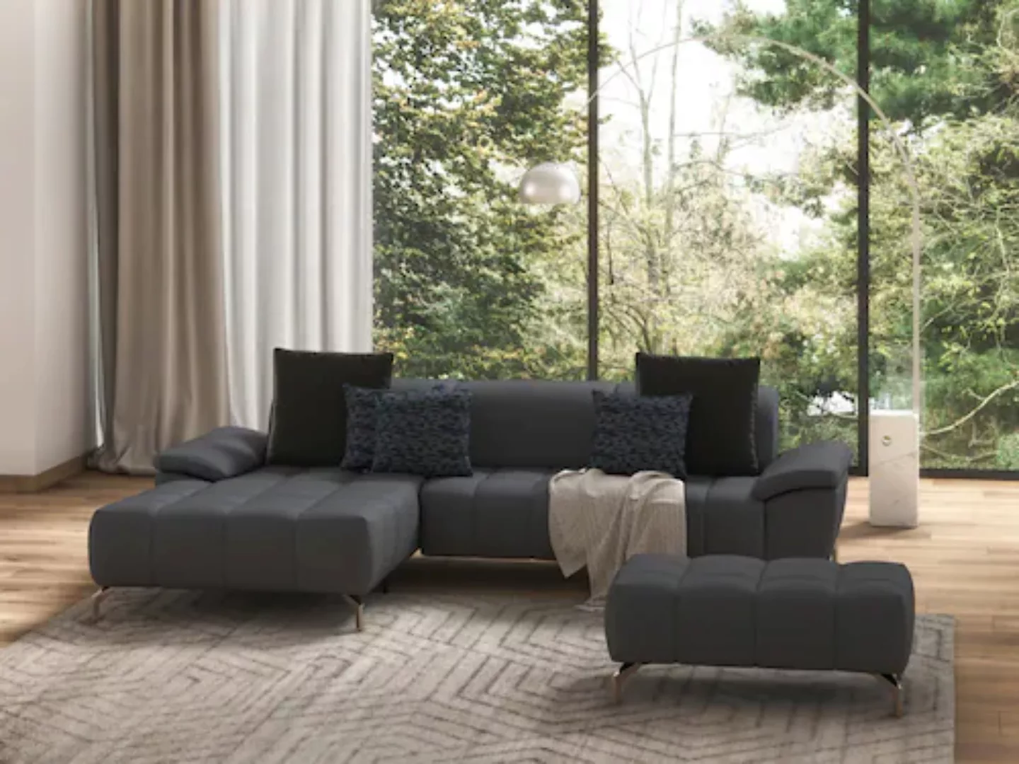 sit&more Ecksofa »Cool L-Form«, wahlweise mit Kopfteilverstellung und Vorzi günstig online kaufen