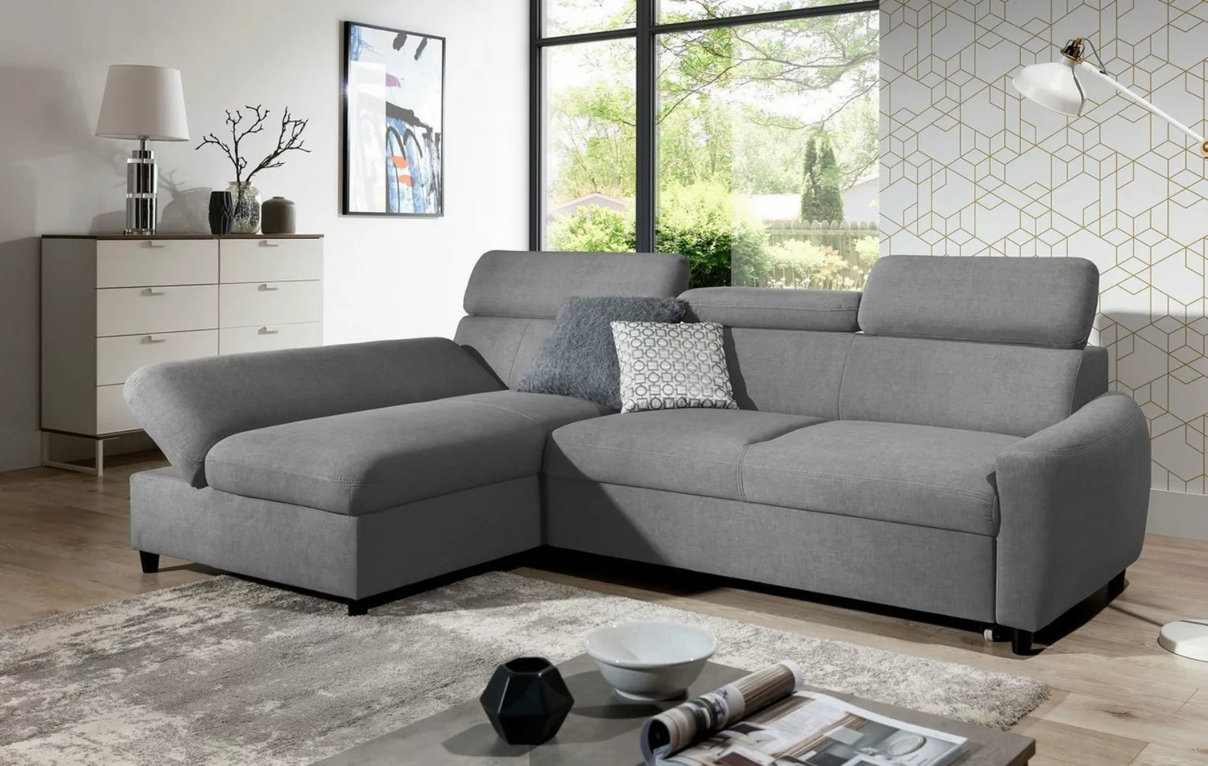 Stylefy Ecksofa Litos, L-Form, Eckcouch, Armlehnenverstellung günstig online kaufen