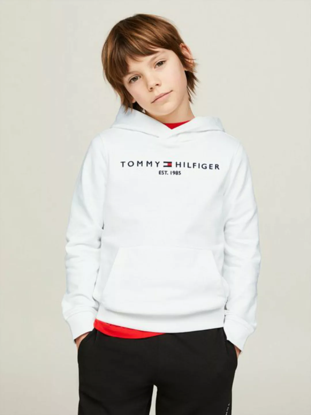 Tommy Hilfiger Hoodie U ESSENTIAL HOODIE aus reiner Baumwolle günstig online kaufen