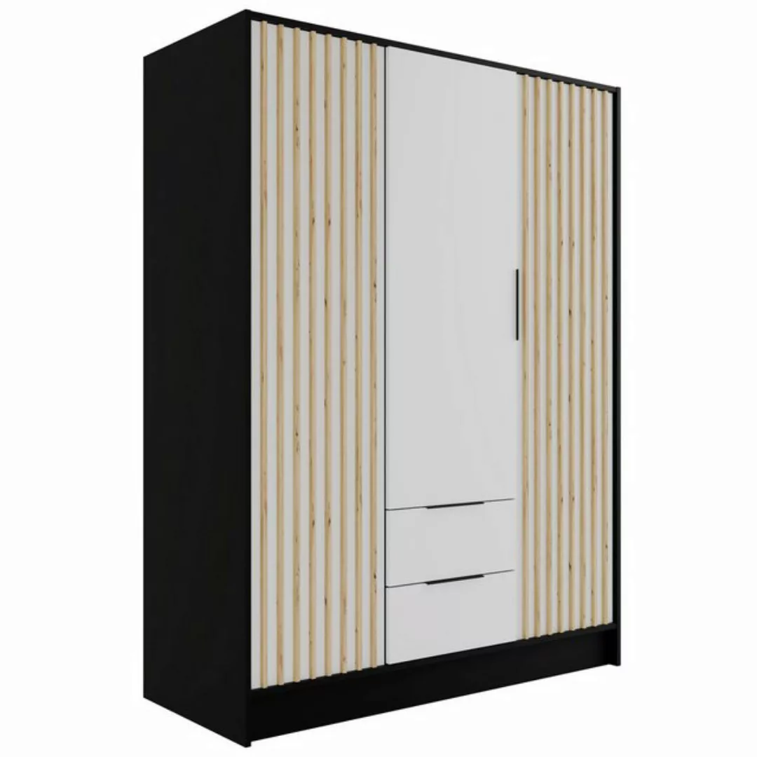 ALTDECOR Drehtürenschrank NELIA (Kleiderschrank Aluminium-Leisten Lamelle) günstig online kaufen