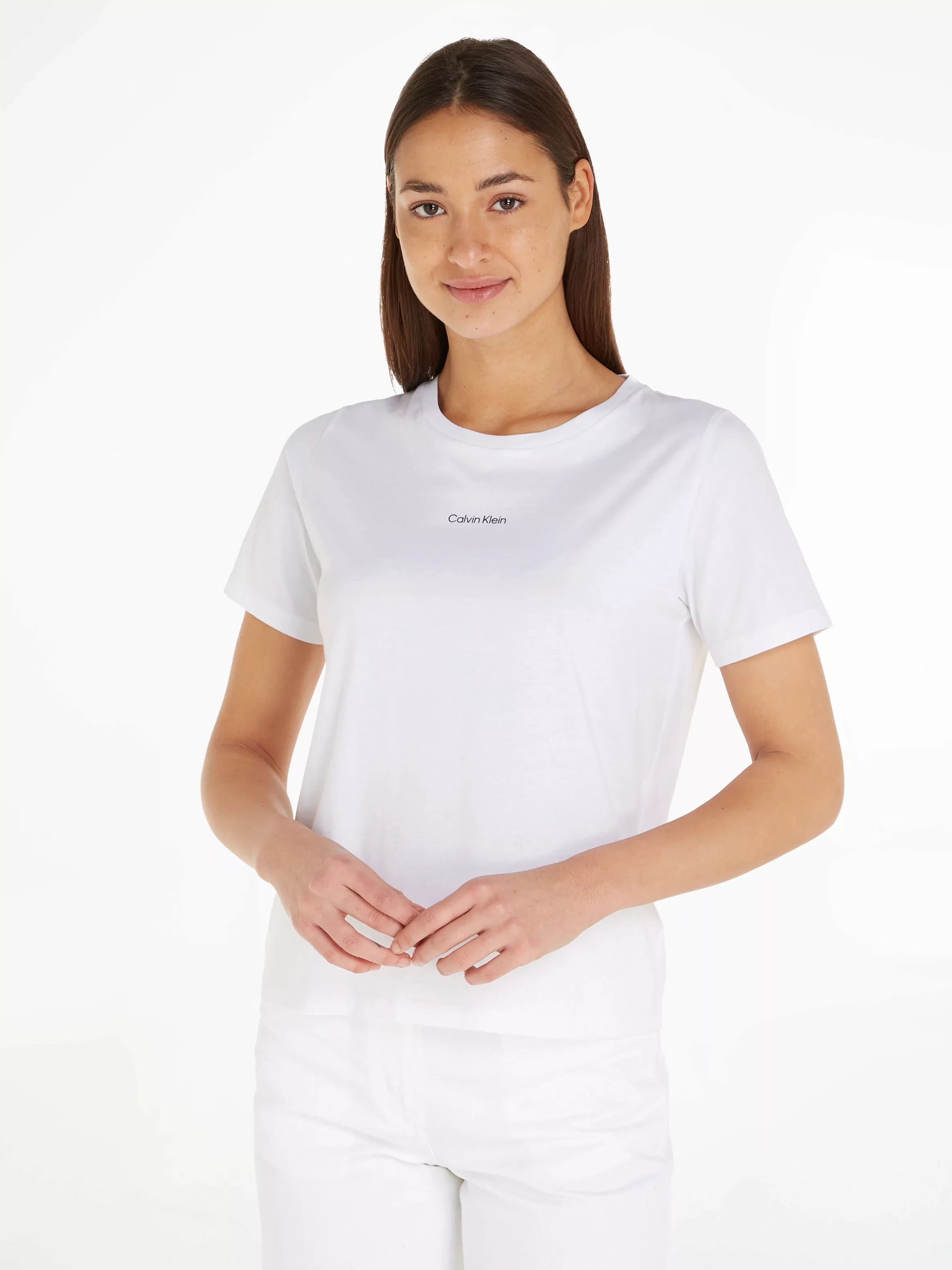 Calvin Klein T-Shirt MICRO LOGO T-SHIRT aus reiner Baumwolle günstig online kaufen