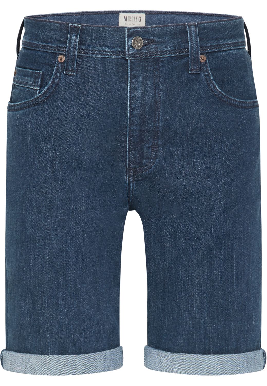 Mustang Herren Jeans Short WASHINGTON - Slim Fit Blau Light Blue Mid Blue D günstig online kaufen