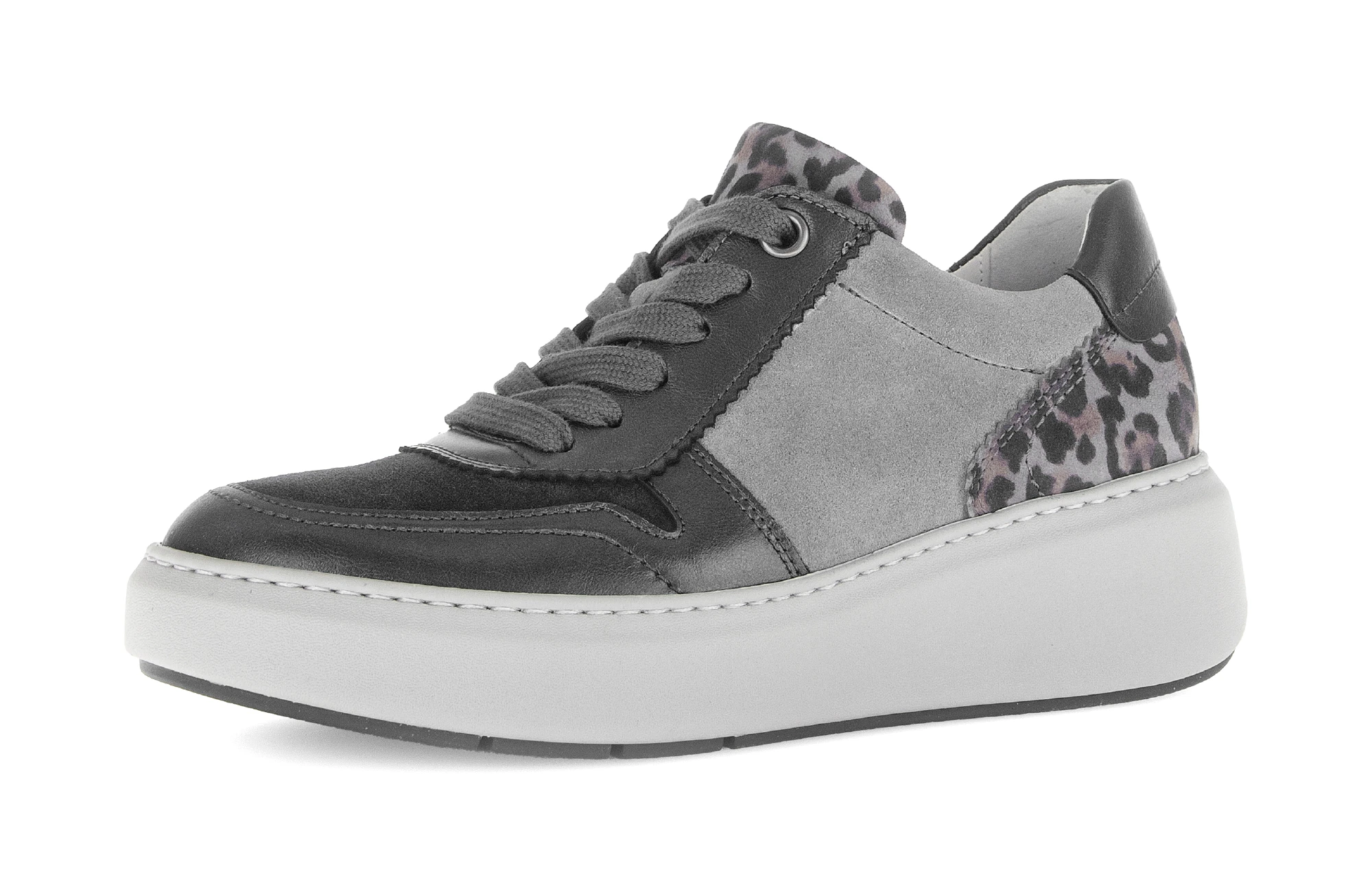 Gabor Keilsneaker, Plateau, Halbschuh, Schnürschuh in Bequemweite G (= weit günstig online kaufen