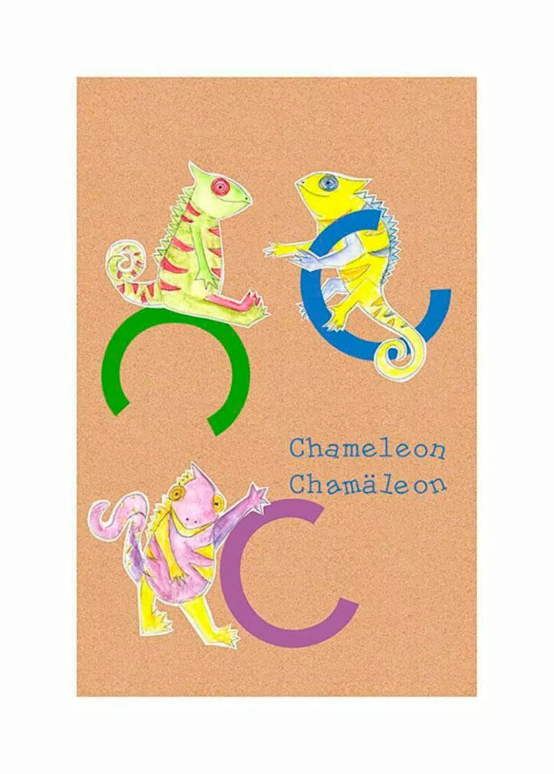 Komar Poster "ABC Animal C", Buchstaben, (1 St.), Kinderzimmer, Schlafzimme günstig online kaufen
