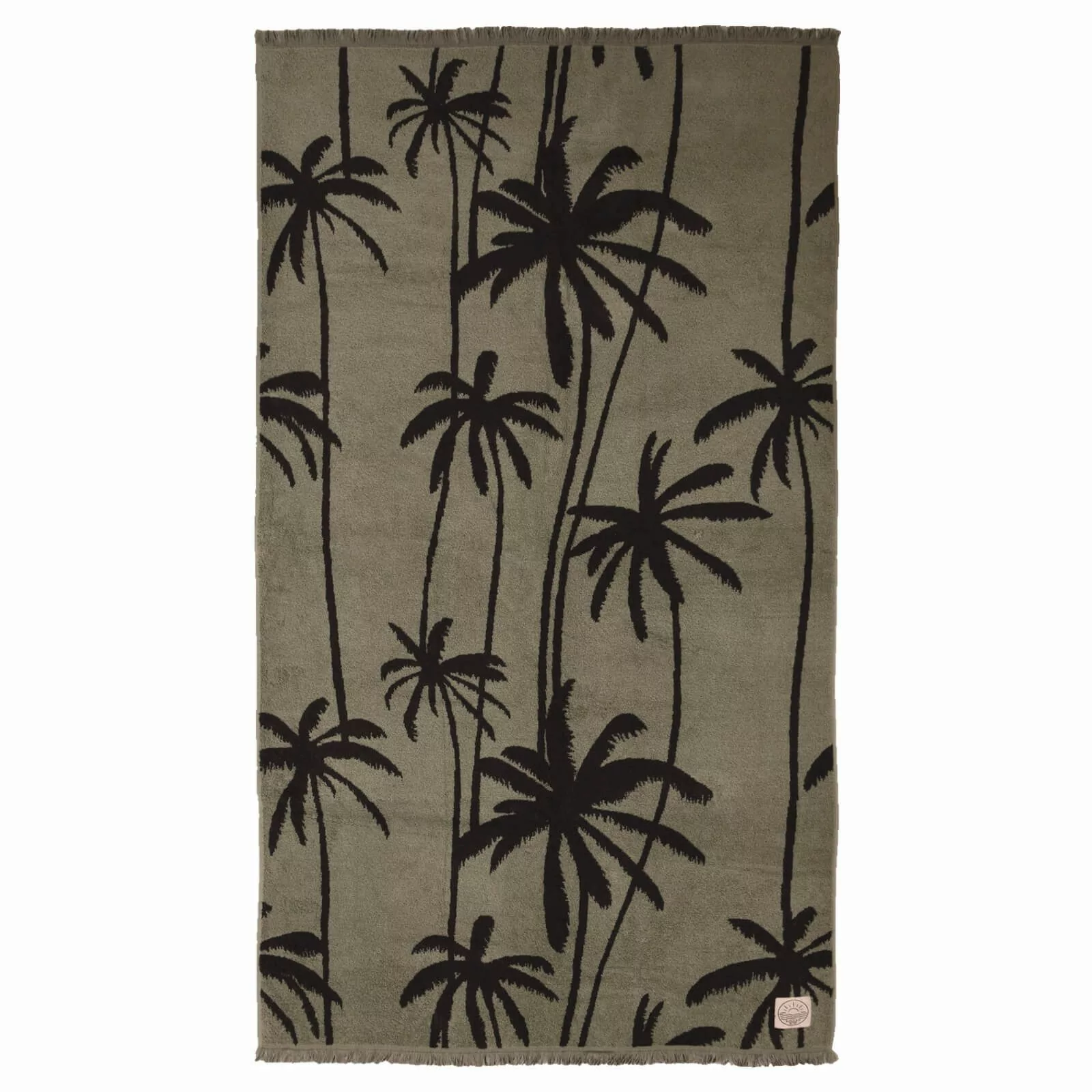 Depotex Strandtuch Palmen Grün, Jacquard-Walkfrottee (1-St), günstig online kaufen