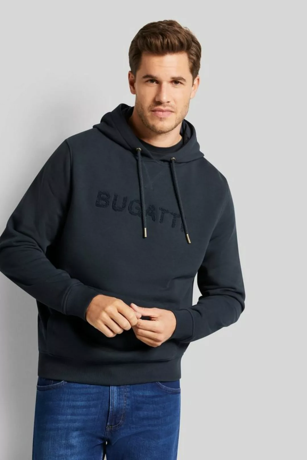 bugatti Sweatshirt, mit Logo-Print günstig online kaufen