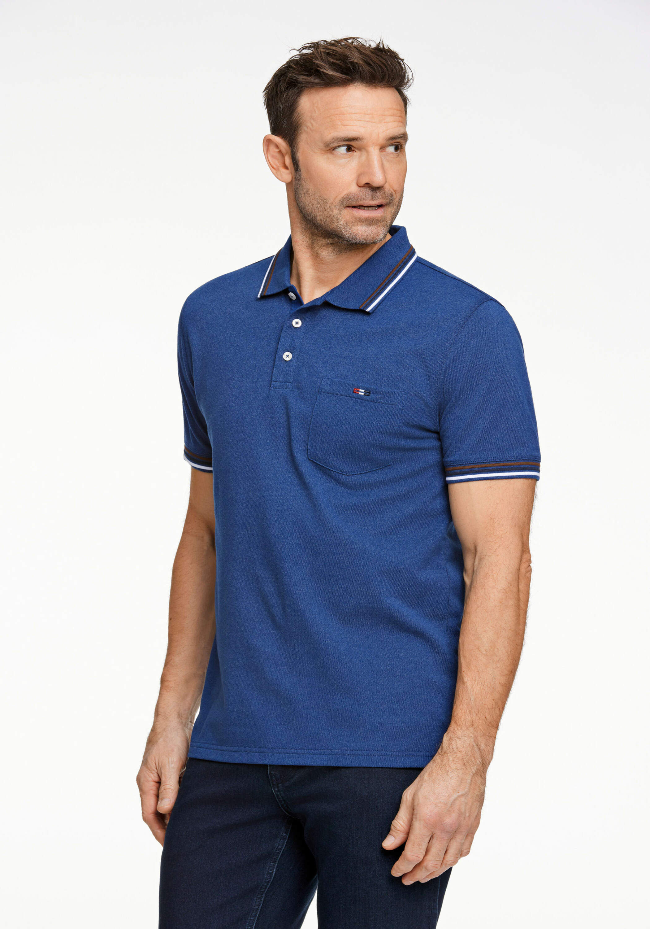 BISON Poloshirt "BISON Poloshirt" günstig online kaufen