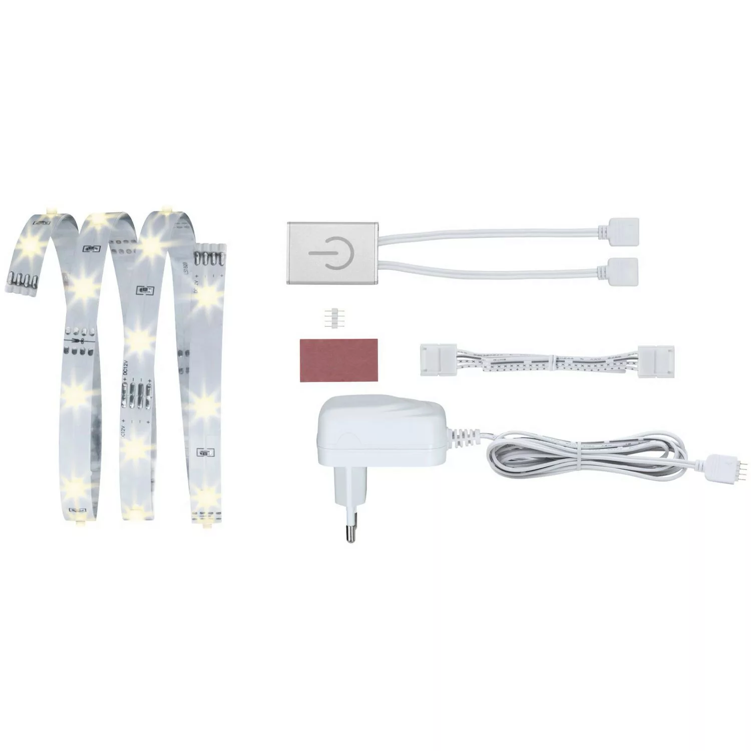 Paulmann YourLED ECO Stripe Komfort-Set Touch Switch 1 m Warmweiß 2,4 W günstig online kaufen