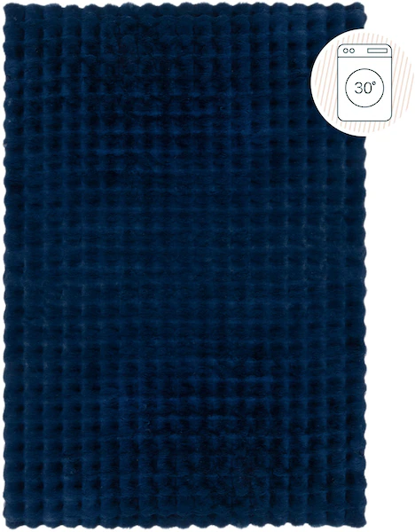 FLAIR RUGS Hochflor-Teppich »Waffle Faux Fur«, rechteckig, Waffelmuster, wa günstig online kaufen