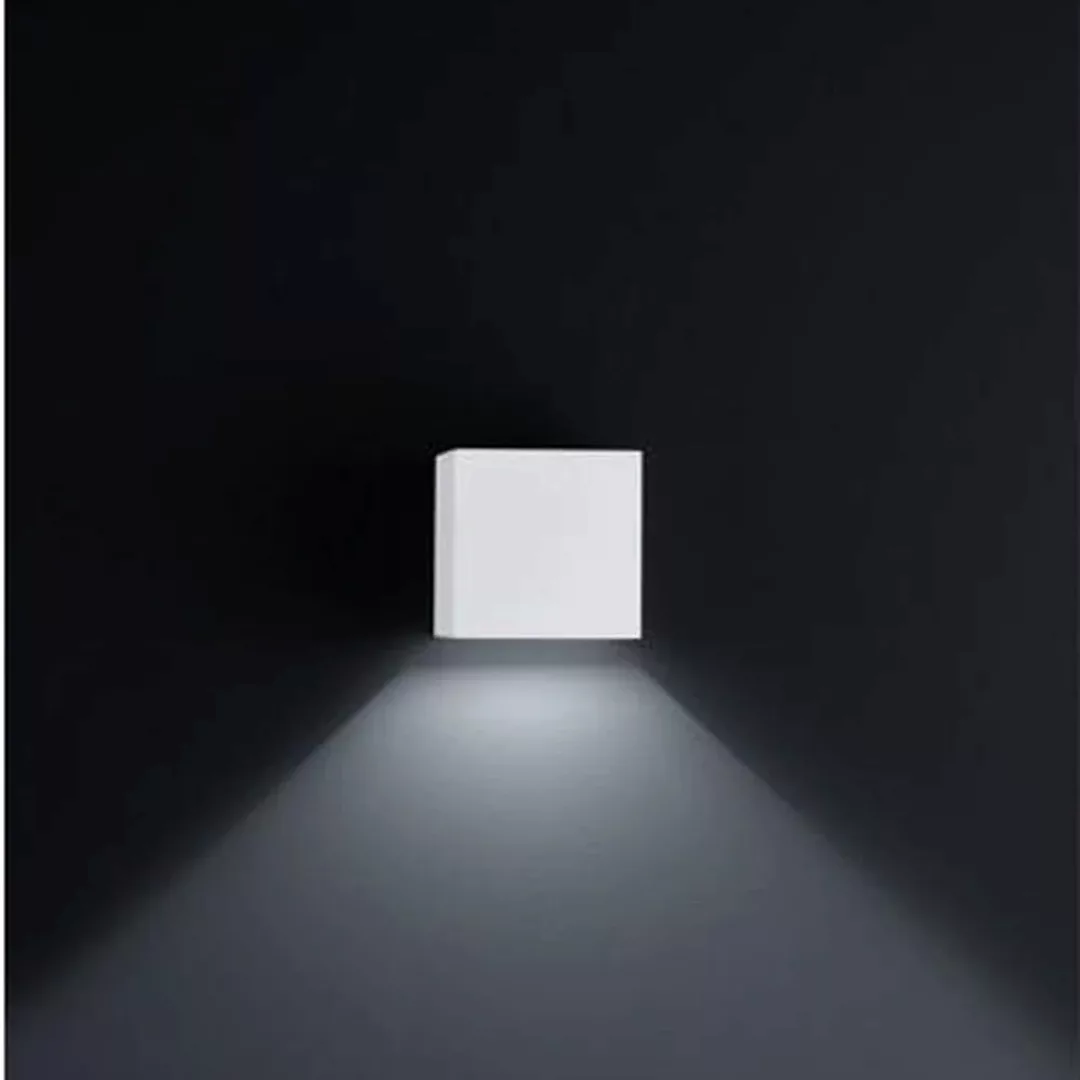 Helestra - Siri 44 LED Außenwandleuchte - weiß/matt/BxHxT 10x10x10cm/3000K/ günstig online kaufen