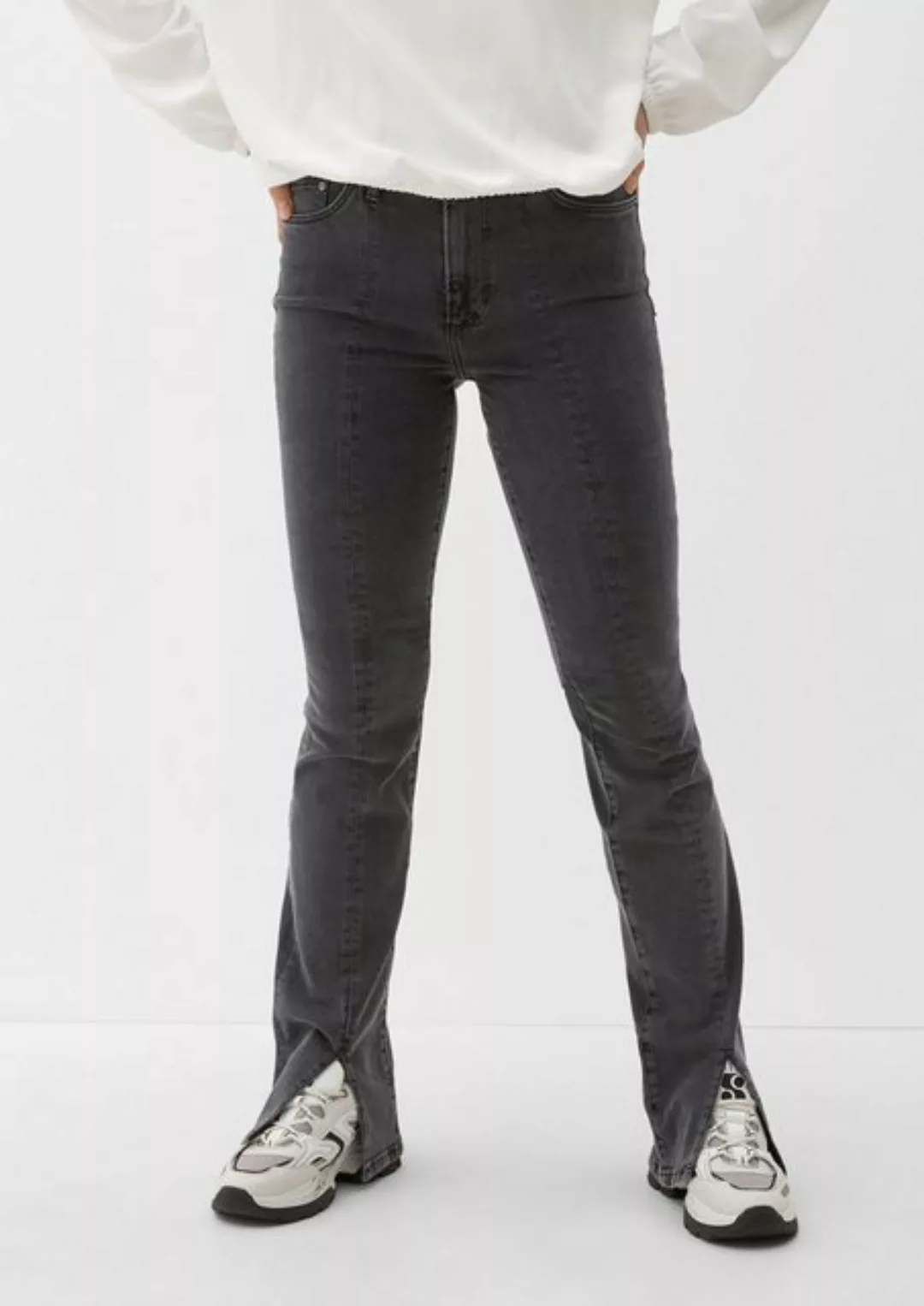 s.Oliver 5-Pocket-Jeans Jeans Beverly / Slim Fit / High Rise / Bootcut Leg günstig online kaufen