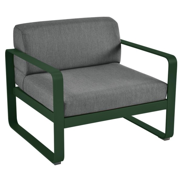 Bellevie Lounge-Sessel Outdoor 02 Zederngrün A3 Graphitgrau günstig online kaufen