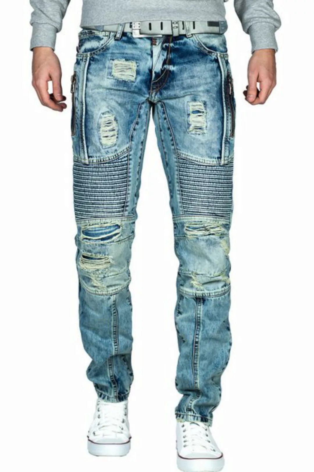 Cipo & Baxx Bikerjeans Freizeit Hose BA-CD464 Blau W30/L34 (1-tlg) günstig online kaufen