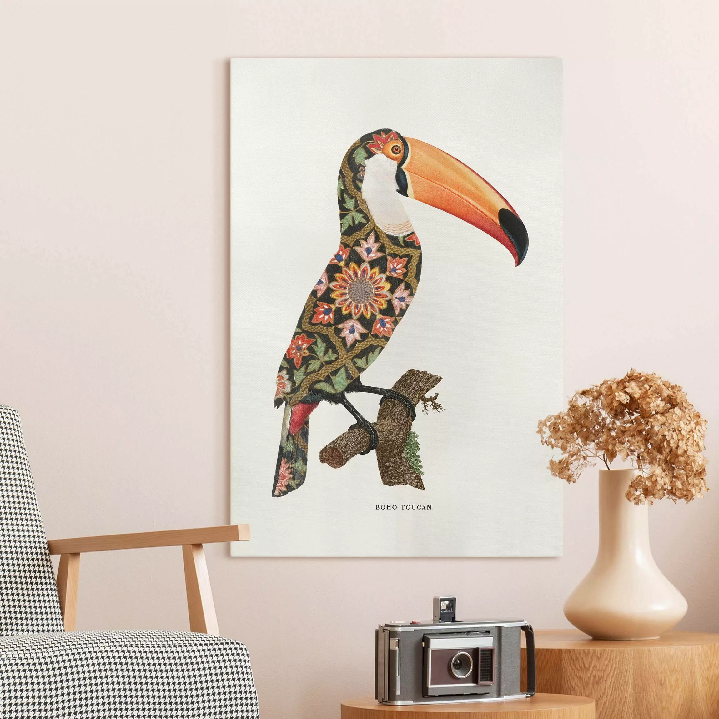 Leinwandbild Boho Vogel - Tukan günstig online kaufen