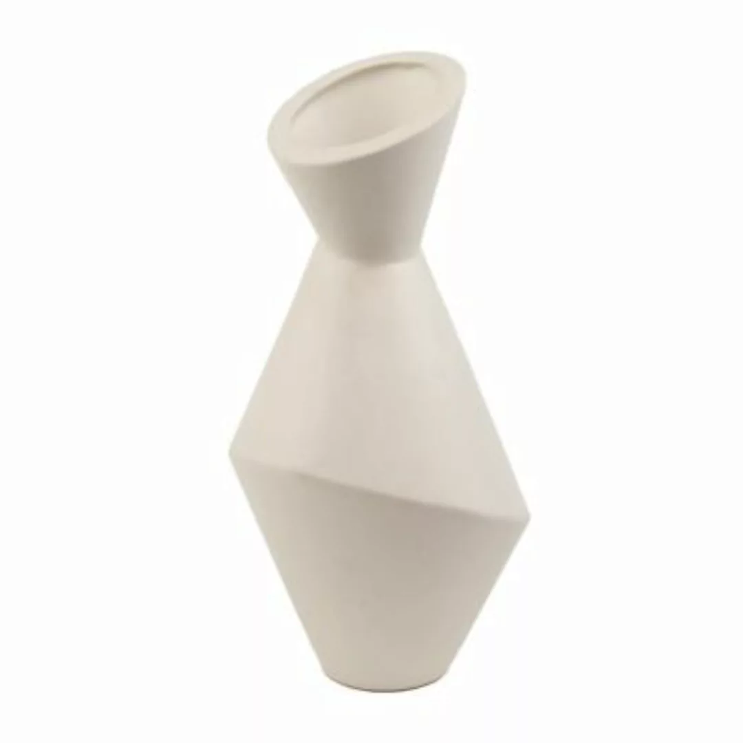 Beige & Stone Teza Vase weiß günstig online kaufen