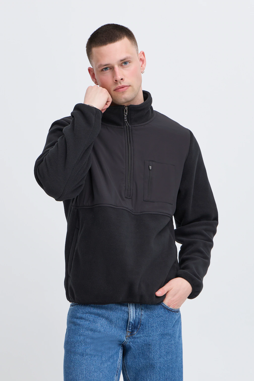 Blend Fleecepullover "BHMARIO Sweatshirt halfzipp" günstig online kaufen